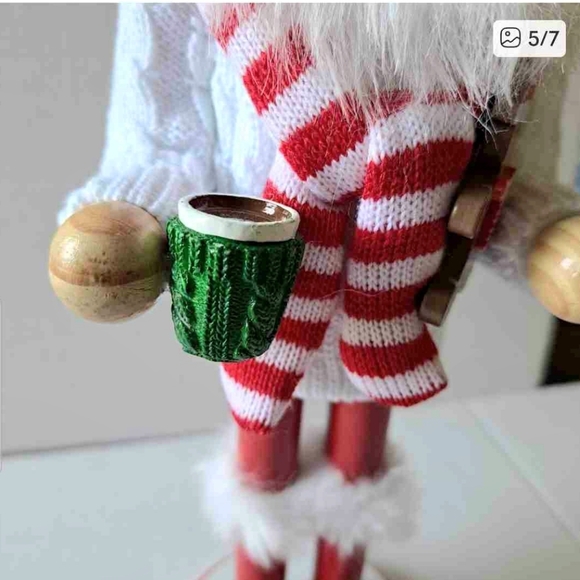 SANTA NUTCRACKER CHRISTMAS  DECOR 14" HIGH NEW - Picture 5 of 7